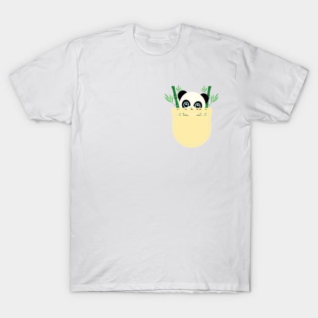 Pocket Panda T-Shirt by Unique Treats Designs